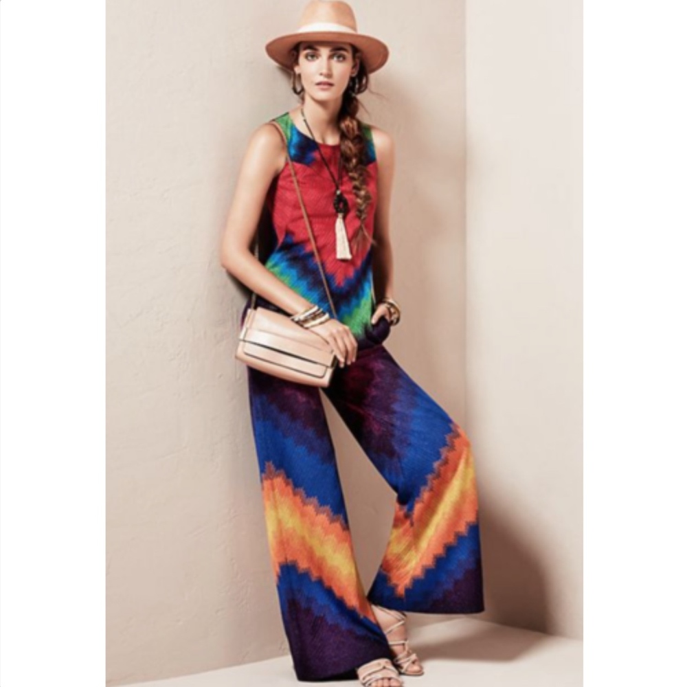 MISSONI Lame Multi Colored Sleeveless jumpsuit